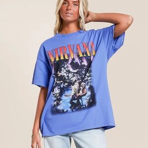 Nirvana oversized band tee